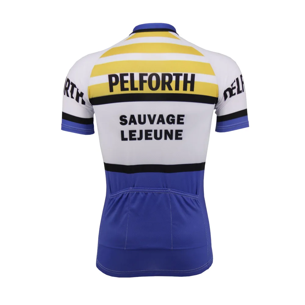 

NEW Men Retro Summer Short Top Cycling Jersey Pro Team Bike MOUNTAIN Road Cycling Clothing Breathable