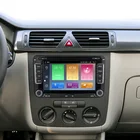 Автомобильный мультимедийный плеер, DVD-плеер на Android, с GPS, для VWVolkswagenGolfOctaviaJettaLeon, RDS DSP Carplay, типоразмер 2 Din