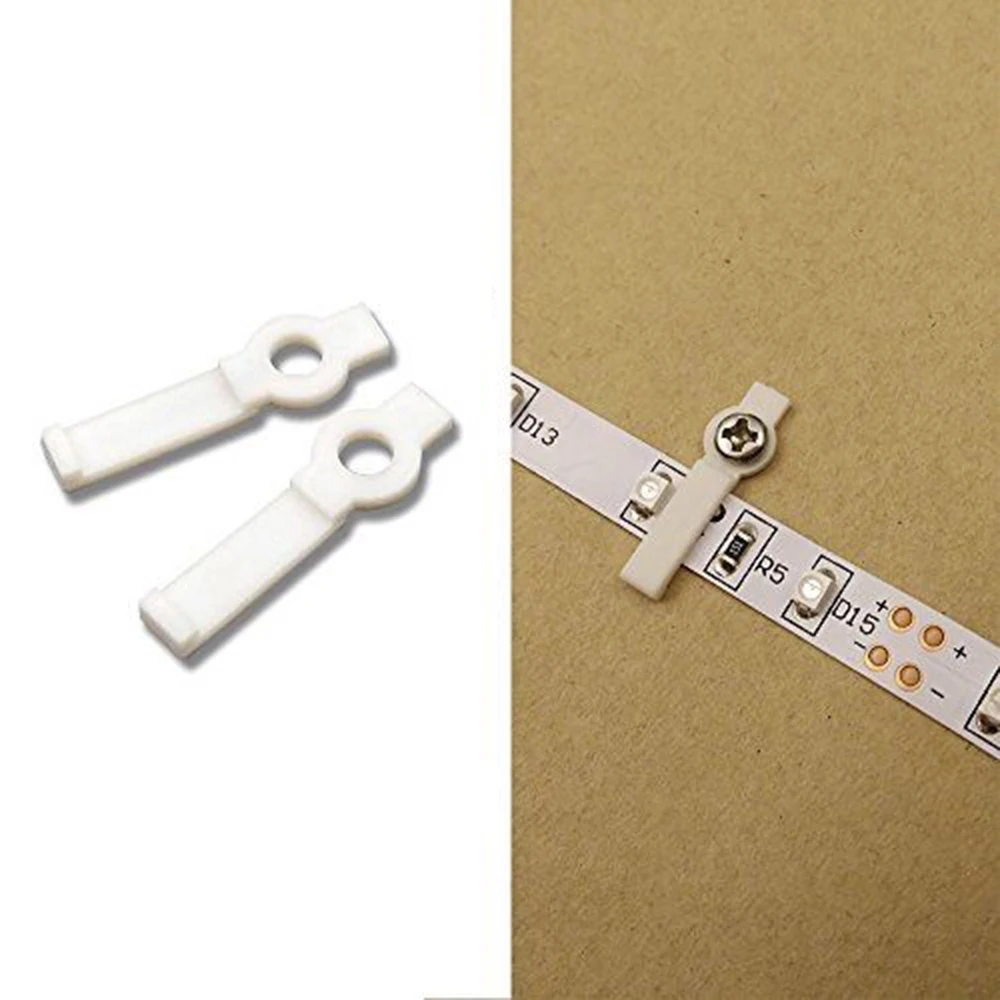 50 шт. светодиодный разъем силиконовый клип для фиксации 8 мм 10 PCB не