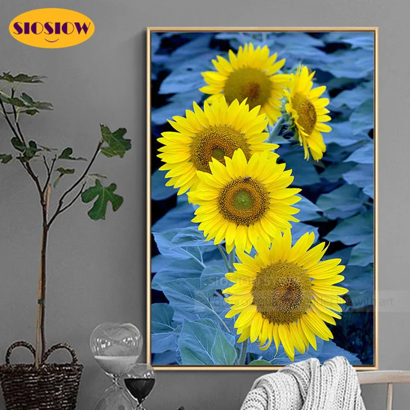 Алмазная 5D картина Новое поступление цветы подсолнуха полная вышивка квадратная