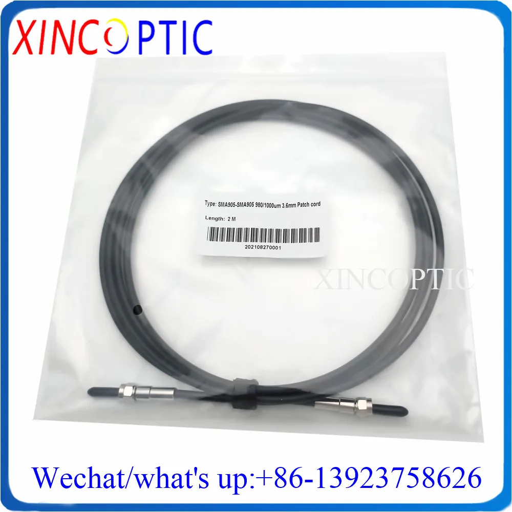SMA905-SMA905 Metal Ferrule Single Mode Simplex 1M 980/1000um SMA-FC/ST Plastic Fiber Optical Patch Cord Cable |
