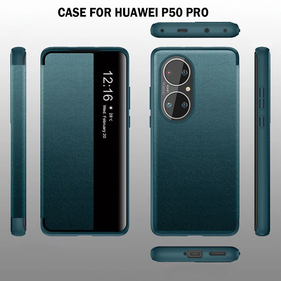 solid color leather phone case for huawei mate 30 40pro plus p30 30lite 40 lite pro p50 pro nova 7 8 pro p smart anti fall cover free global shipping