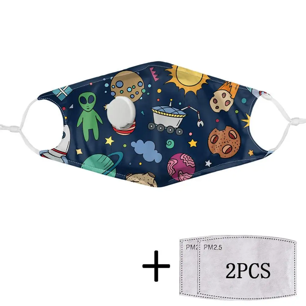 Модная печать рот маска многоразовая Защитная PM2.5 фильтровальная бумага против