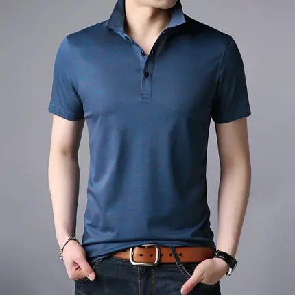 

Summer men's business casual short sleeve t-shirt 2049