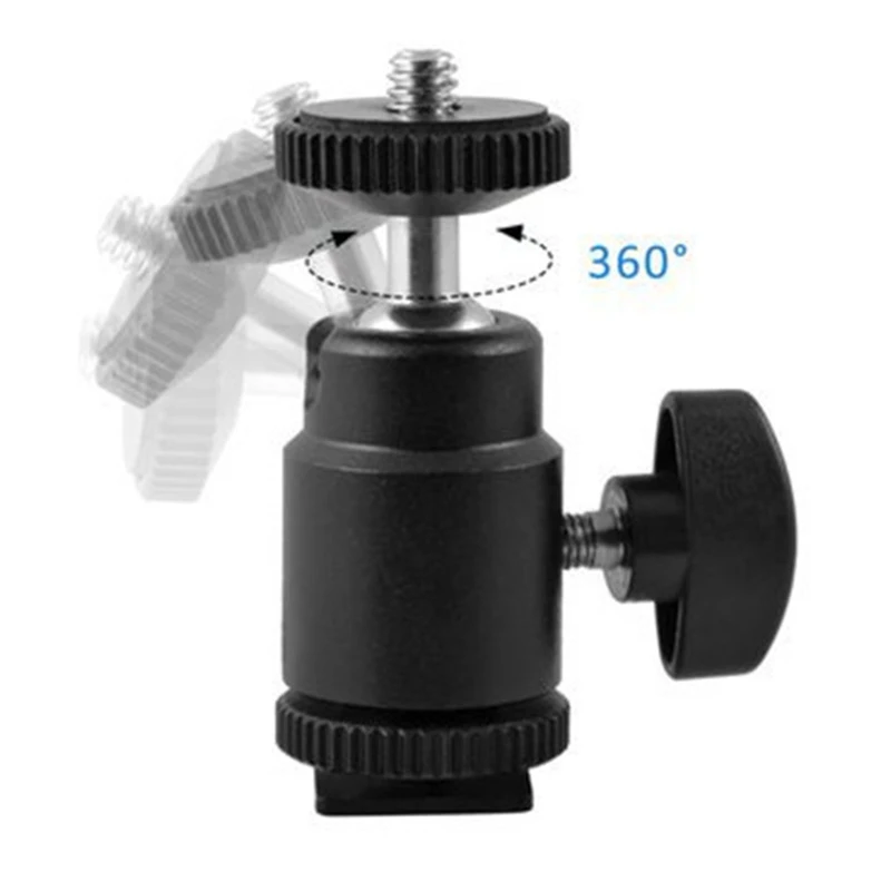 Тройной Горячий башмак для камеры светильник с тремя головками держатель лампы