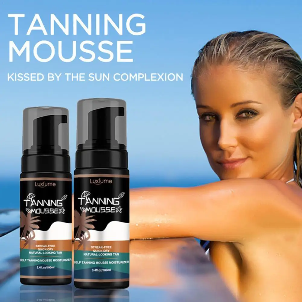 

100ml Body Self Tanner Mitt Bronzed Body Solarium Cream Tanner Lotion Foundation Body Tanning Lotion Sun Tanning Block For C8V4