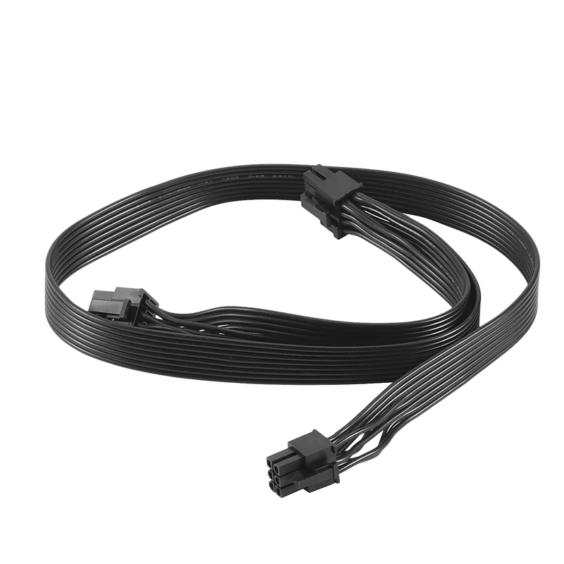 

PCI-E 6 Pin to 2 Ports 6+2 Pin Power Supply Cable 6Pin to 8Pin for Cooler Master V Series V850 V700 V1000 Modular PSU