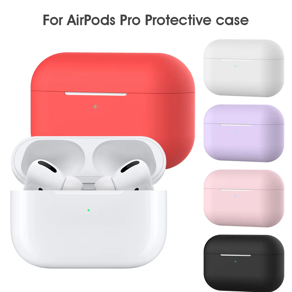 

Silicone Case For Apple Airpods Pro Case Wireless Bluetooth For Airpods 1 2 Case Cover Earphone Case For Air Pods Protector Case