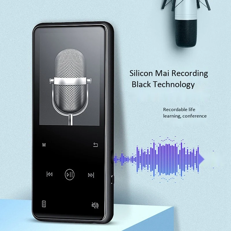 

Yescool X8 Music Player Full Sn Hd Press Bluetooth Mp4 2.4 Inch Color Sn Mp3 Player 16GB