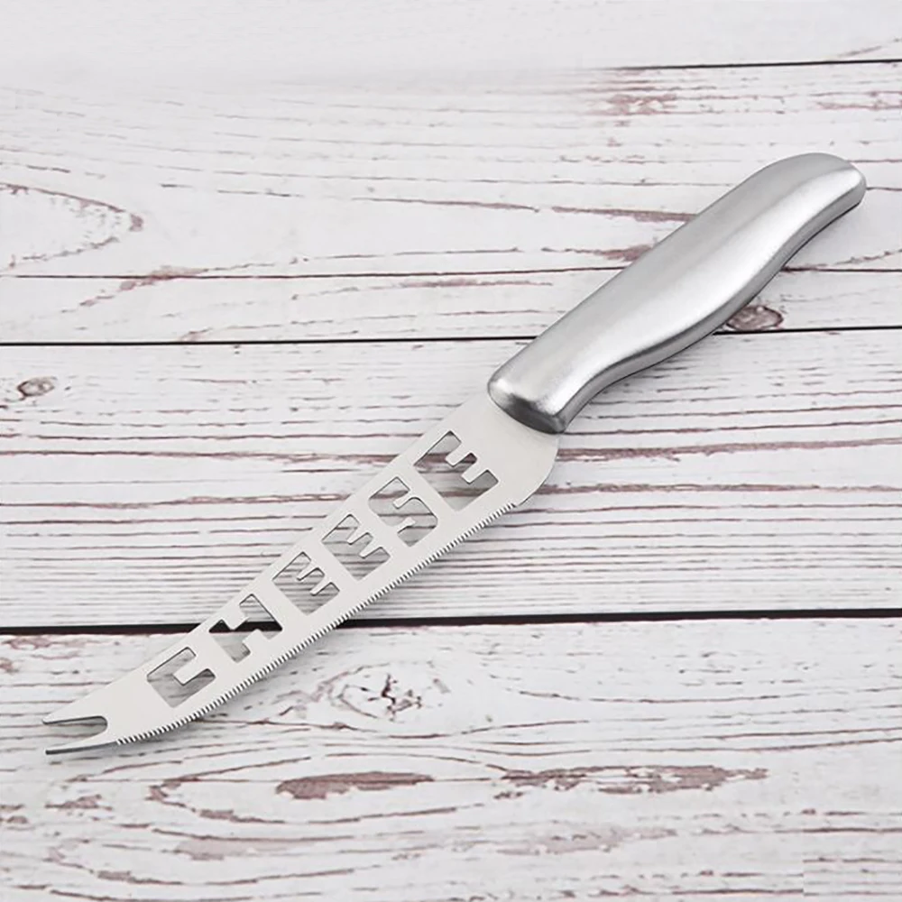 Нож для сыра из нержавеющей стали нож с наконечником вилки зубчатый масла резки 1