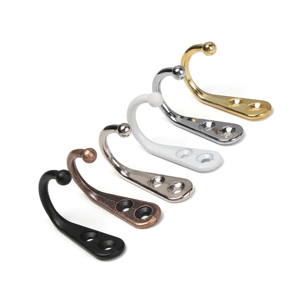 Мини Классический Крючок 5 штук один зубец настенный ретро вешалка для одежды