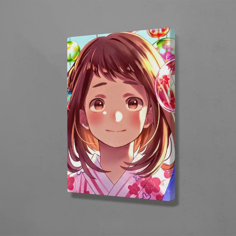 Художественный плакат Uravity Ochaco Uraraka Boku no Hero academic украшение на холсте печать для
