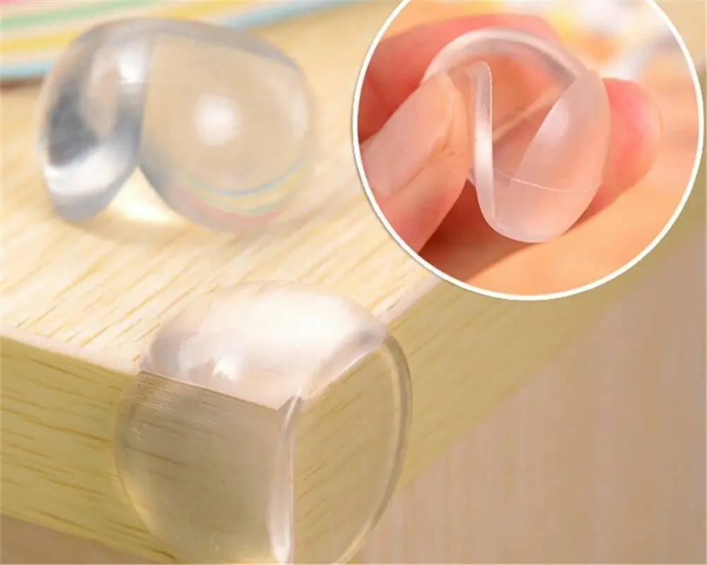 Protector de silicona para ni&ntilde;os y beb&eacute;s, cubierta de protecci&oacute;n de borde de esquina de mesa, feliz, 10 unidades-5
