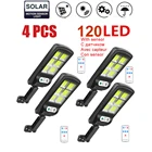 Фонарь Настенный на солнечной батарее с датчиком движения, 128 светодиодов, 6 отражателей