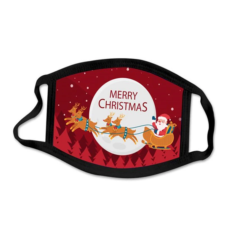 

Reuse Mask Facecover Reuseable Mouth Covers Washable Mouth Cover Mouth Christmas Print Adult Breathable Multi-Purpose Face Cover
