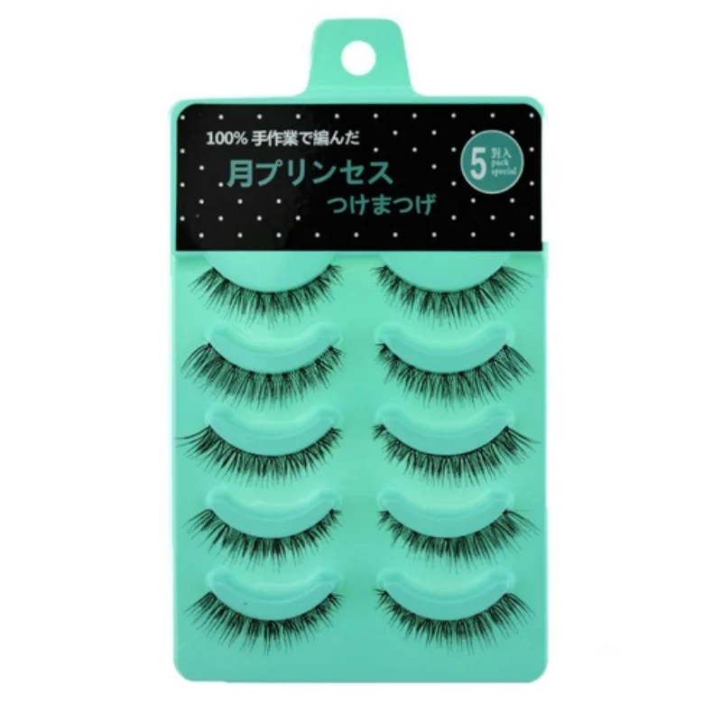 

5 pairs Japan Short Cross False eyelashes Natural fake eye lashes Hot False Eyelashes Wispies Fluffies Drama cilios postiço