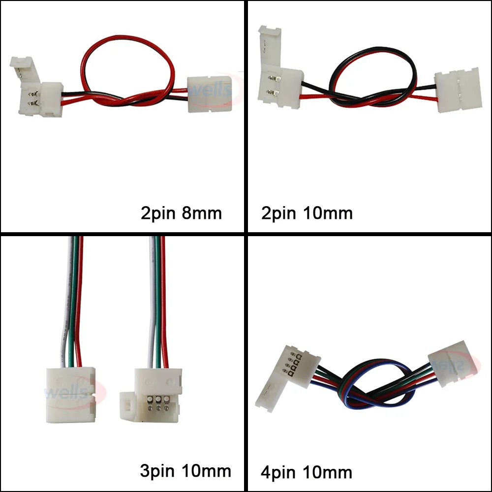 5 шт. 2 контактный 3 4 разъем RGB 15 см кабель для 5050 WS2811 WS2812B контактная Светодиодная