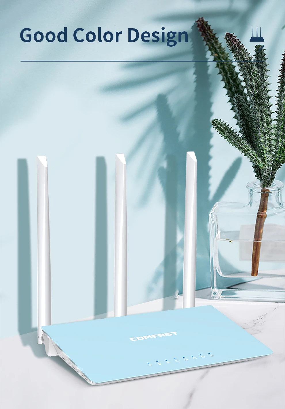 Wi-Fi Router1200Mbps Беспроводной дома Comfast wr616ac 1200 м домашний двухдиапазонный гигабитный