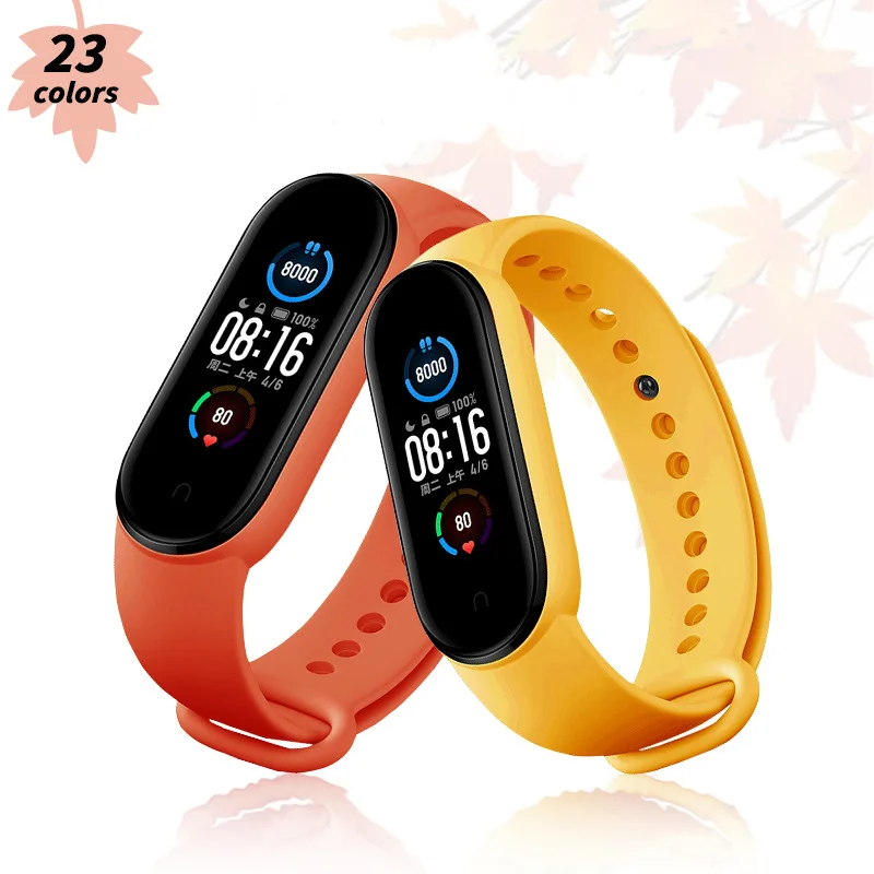 

Strap for Xiaomi Mi Band 6 5 4 3 Sport Wristband Silicone Bracelet Mi Band 3 4 Band5 replacement straps For mi band 6 watch band