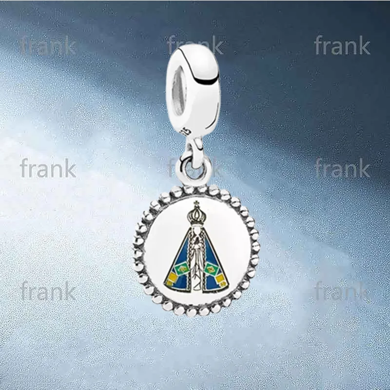 

New 2021 Sterling Silver 925 Punk Hip Hop Personality Charm Goddess Anniversary Celebration Round Tag ENG791169_21