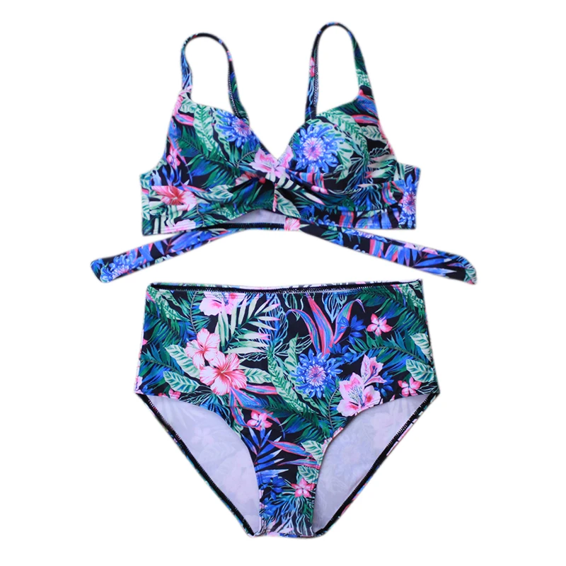

Sexy Plus Size Bikini Push Up Swimsuit Swimwear Women High Waist Bikinis Set 2021 New Beachwear Bathing Suit Biquini Party XXXL