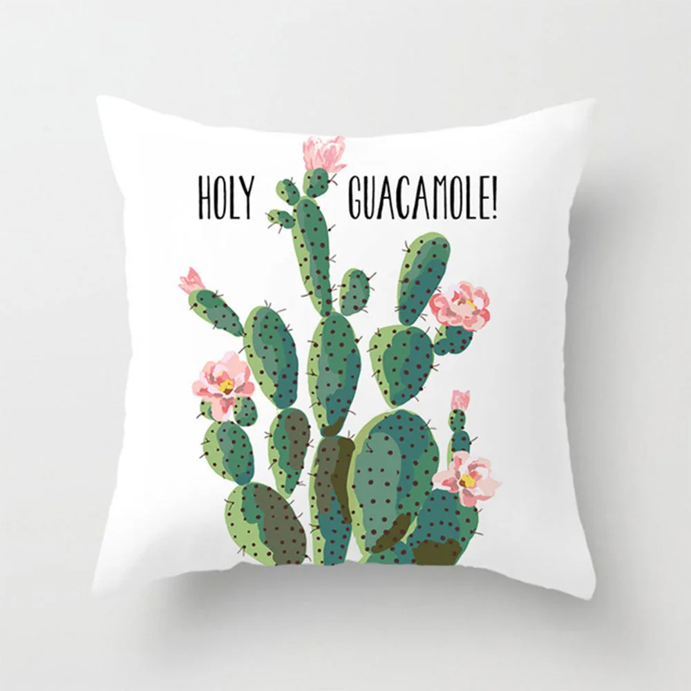 Подушка для дивана из полиэстера с изображением кактуса 1 шт. | Дом и сад