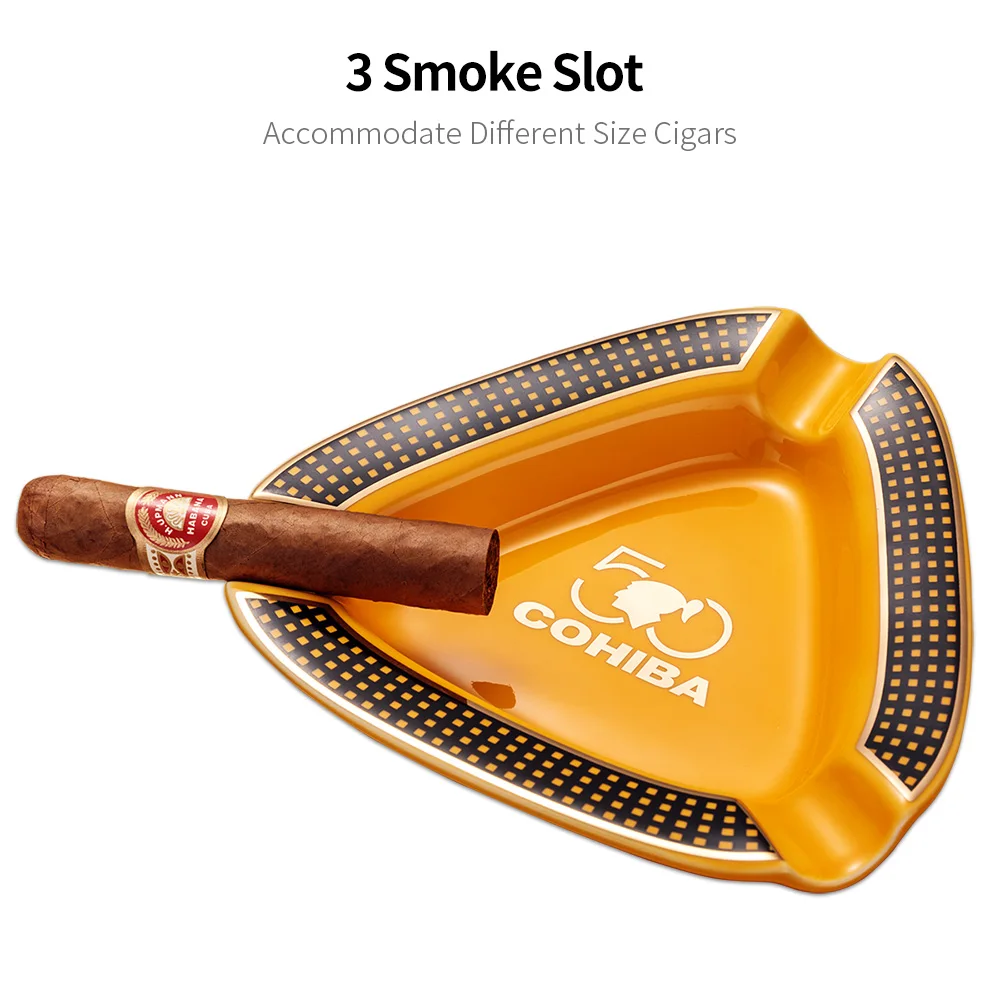 Пепельница для сигар Cohiba пепельница с 3 отделениями табака Классическая