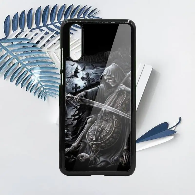

Grim Reaper Skull Horror Phone Case For Samsung galaxy S note 8 9 20 10 e lite2019 plus pro ultra Hard TPU PC