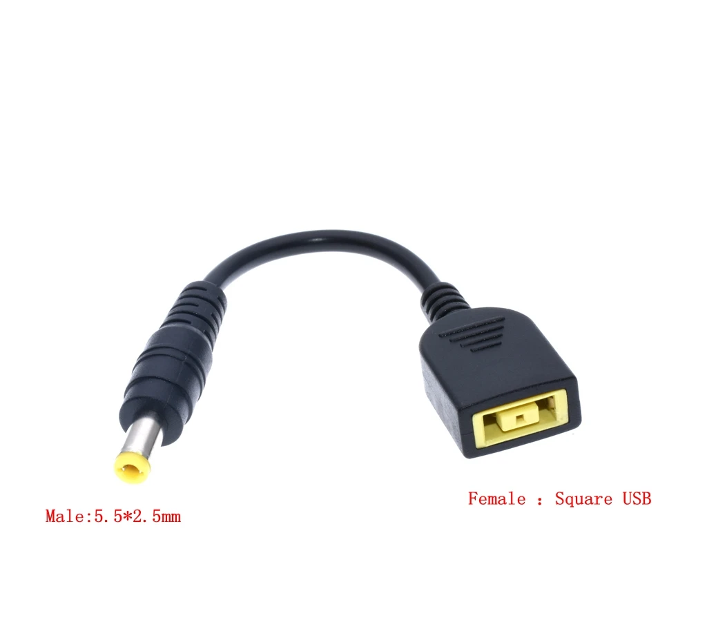 Адаптер питания с квадратным разъемом USB для Lenovo Thinkpad 5 5x2 мм|Компьютерные кабели и