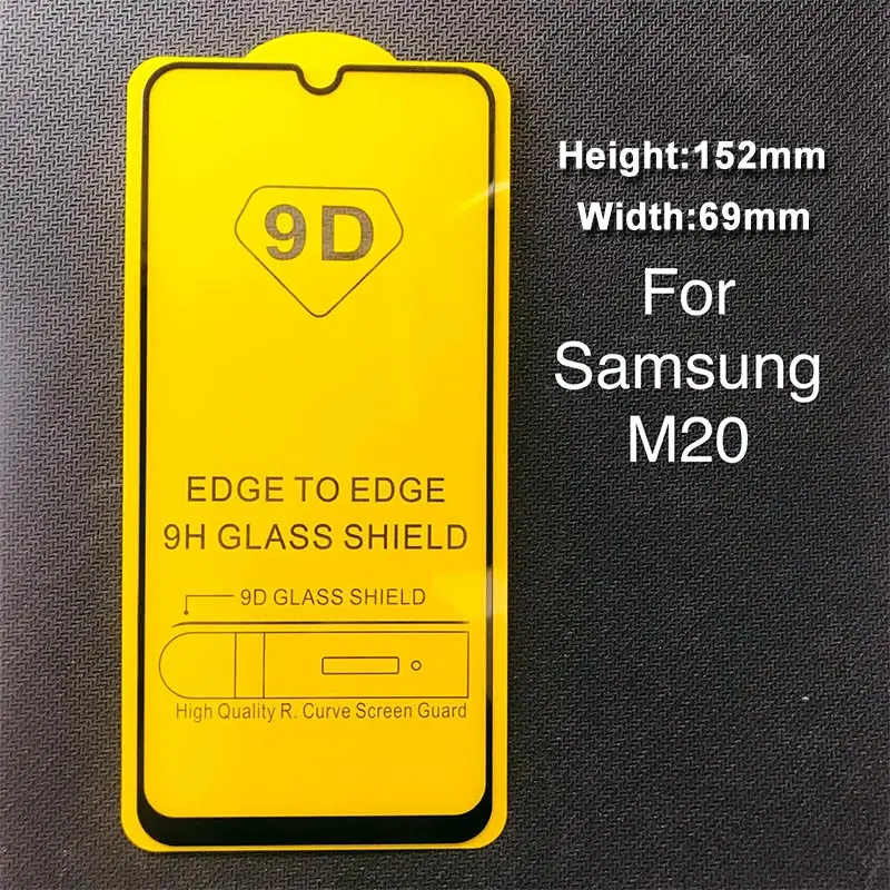 M20 9D защитный Стекло на samsung Galaxy A50 A40 A30 A20 A10 Экран протектор для samsung A70 A80 A90 A60 Стекло на M20 M10 M30 - Цвет: M20