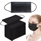 Отдельно упакованная черная синяя белая одноразовая маска отдельная упаковка Нетканая ткань подвесные уши трехслойные пылезащитные маски
