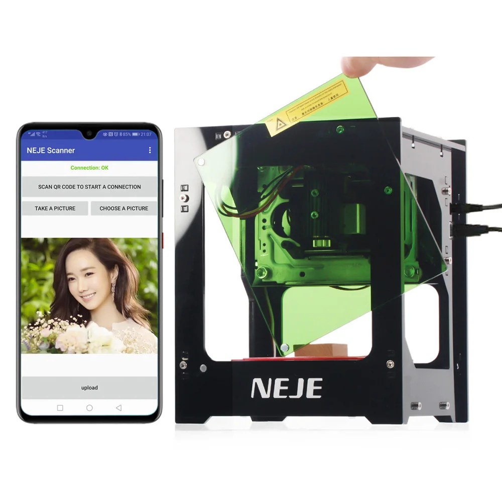 NEJE DK-8-KZ 1500/2000/3000mW Professional DIY Desktop Mini CNC Laser Engraver Cutter Engraving Wood Cutting Machine Router | Инструменты