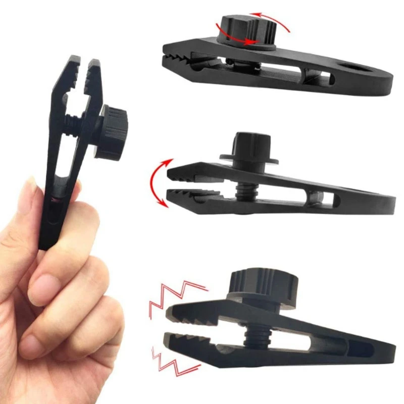 

15 Pack Tarp Clips, Heavy Duty Thumb Screw Lock Grip Tent Clip and Multi-Purpose Tent Clip for Holding Up Tarp,Car Cover
