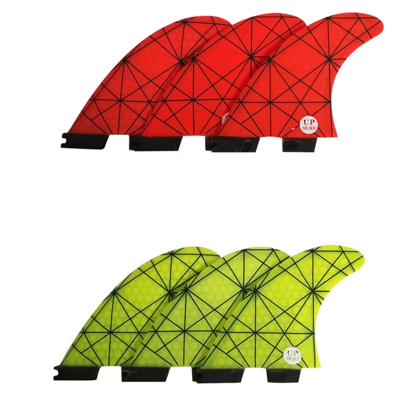 

Доска для серфинга Upsurf с двойными вкладками, размер 2 м, набор сотовых плавников FinsTri, аксессуары для серфинга, ласты для водного спорта, ласт...