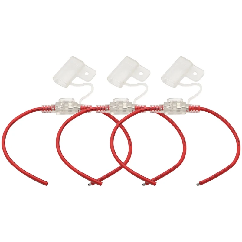 

G99F Waterproof Mini Standard Blade Fuse 5A 6A 7.5A 10A 15A 20A 25A 30A AMP Assorted Set 12AWG ATC/ATO Inline Fuse Holder