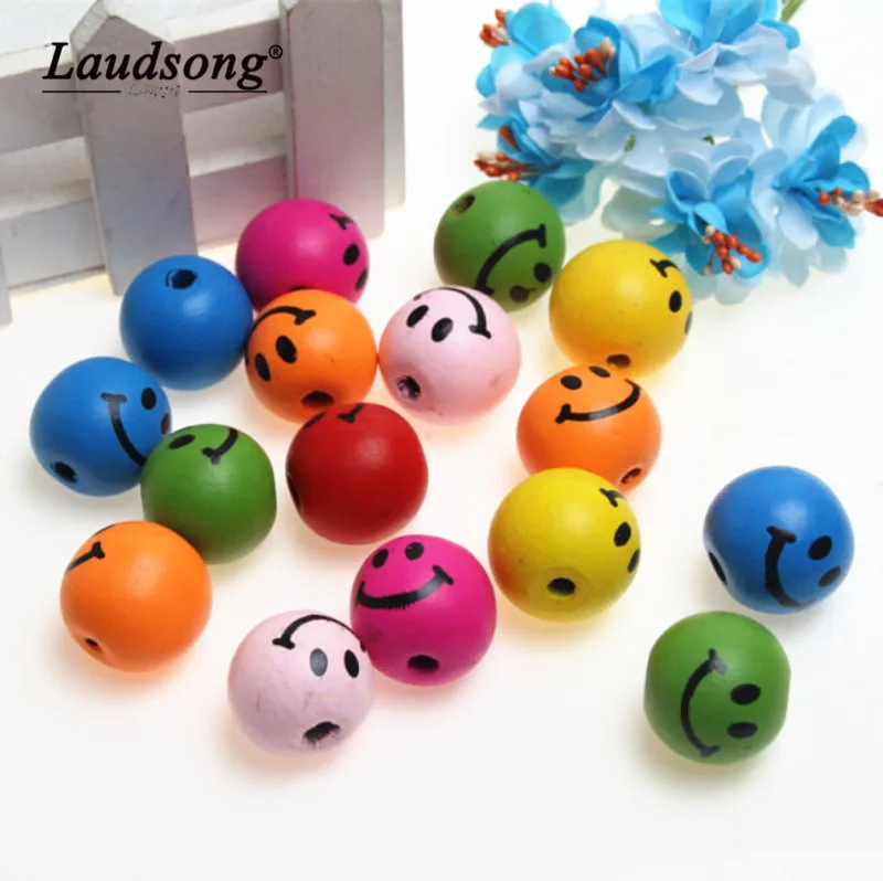 30 шт. деревянные разноцветные бусины-разделители 25 мм | Украшения и аксессуары