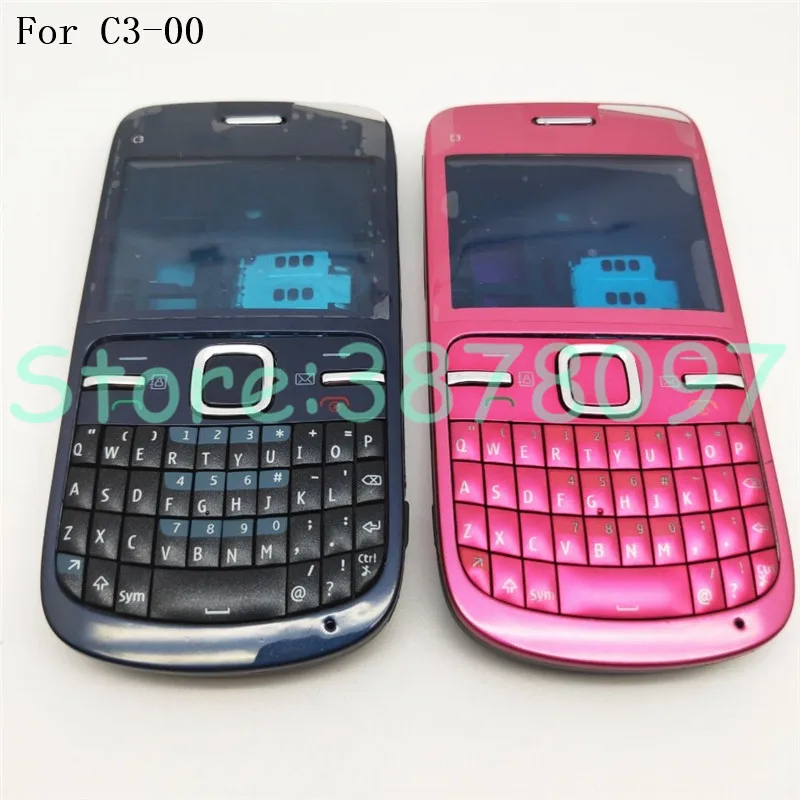 Оригинальный Полный Корпус для Nokia C3 00 задняя крышка батарейного отсека передняя