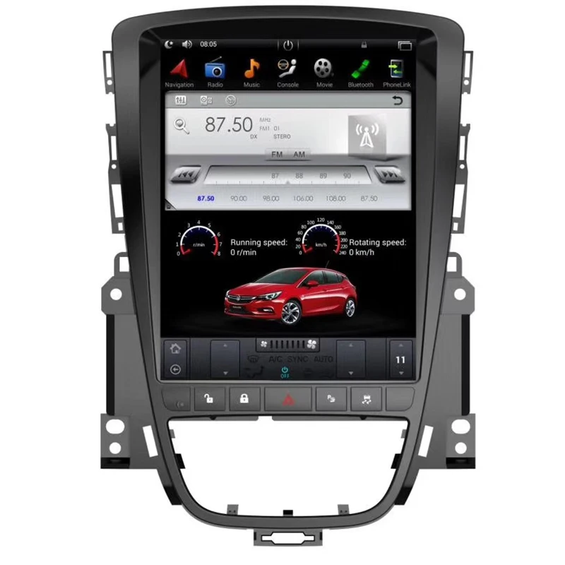 CHOGATH, вертикальный экран, система android 7,1, Автомобильный gps мультимедийный Видео Радио плеер в тире для opel ASTRA J, автомобильный навигатор, стерео