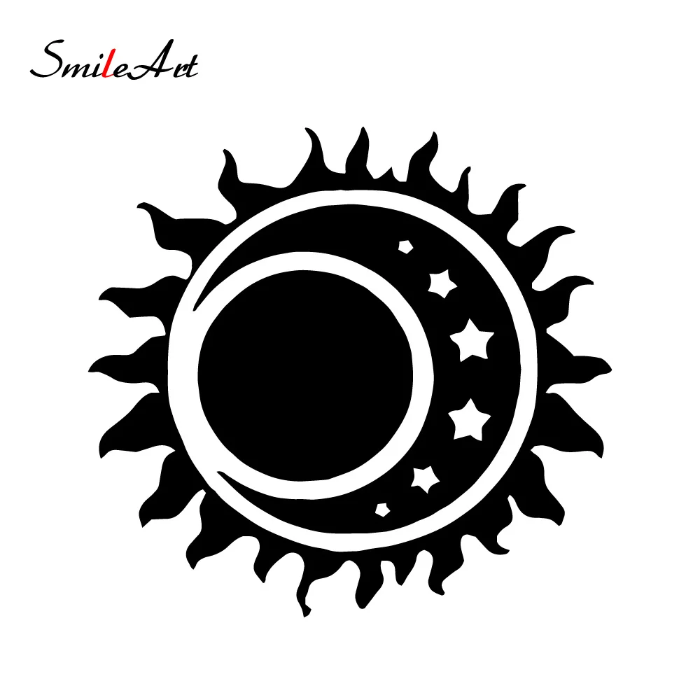 Милая наклейка для автомобиля от солнца Виниловая авто ноутбука автомобильная