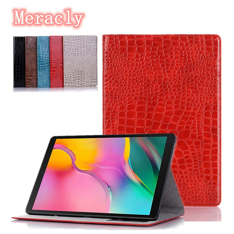 

For Huawei MediaPad M5 Lite 8.0 T5 10.1" Tablet Crocodile Stand Cover for MediaPad T3 9.6 inch Case With Card Slots BAH2-W19 L09