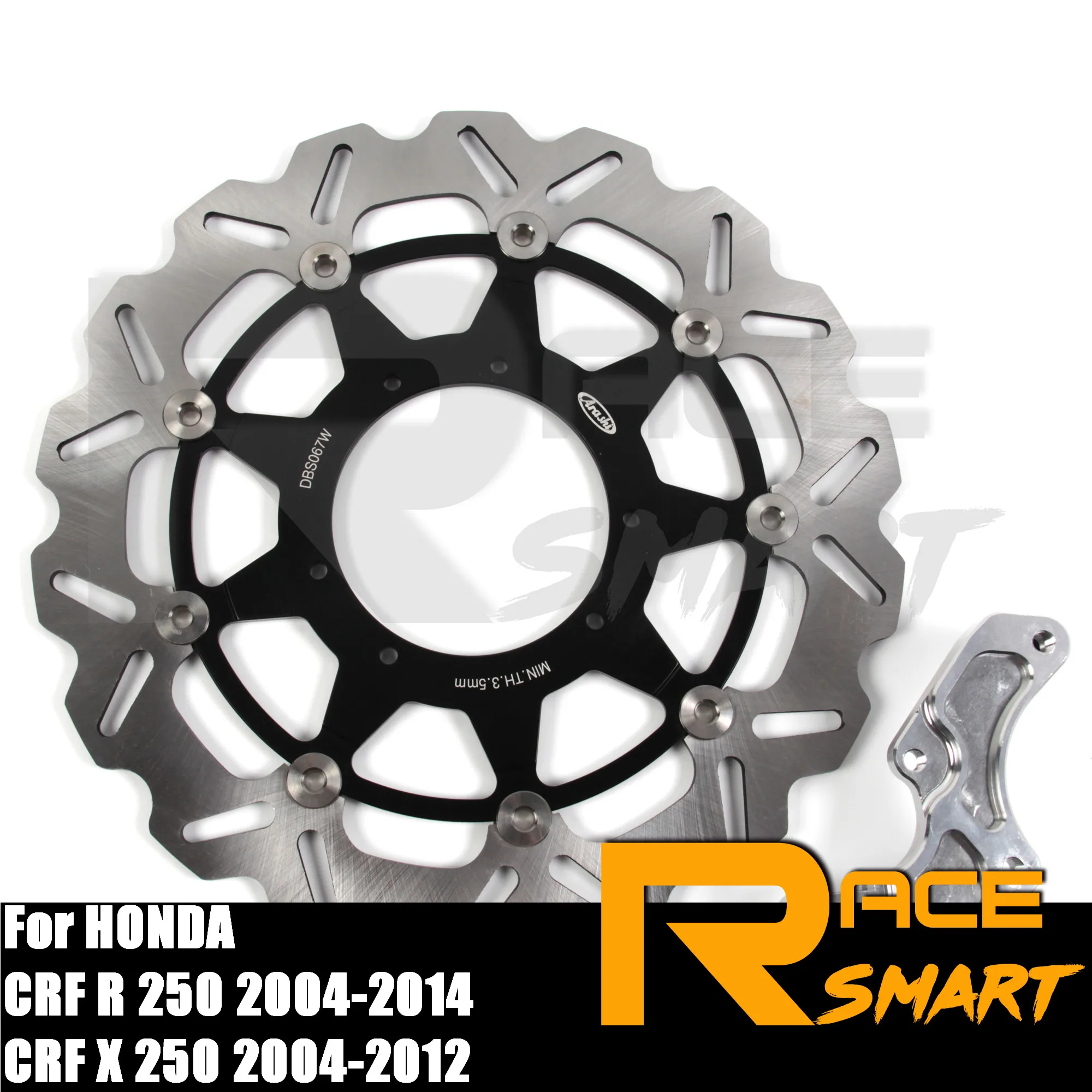 Передний тормозной ротор CNC для мотоцикла HONDA CRF R 250 2004 2014 тормозные диски роторы 450