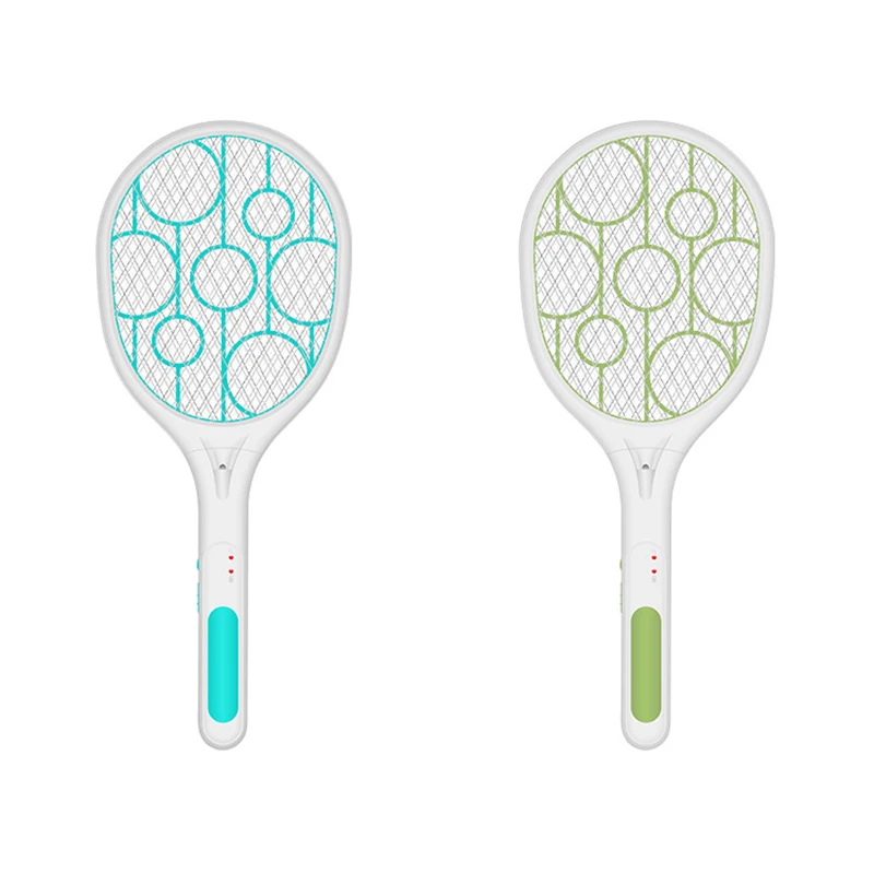 

Electric Fly Swatter Rechargeable With Led Lights Electric Bug Fly Mosquito Swatter Killer Racket 3-Layer Net Safe