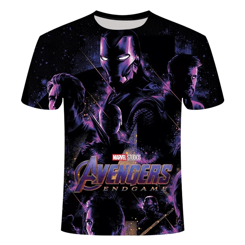 Футболка с 3D принтом 2019 новая Marvel Мстители 4 супергерой Американская футболка