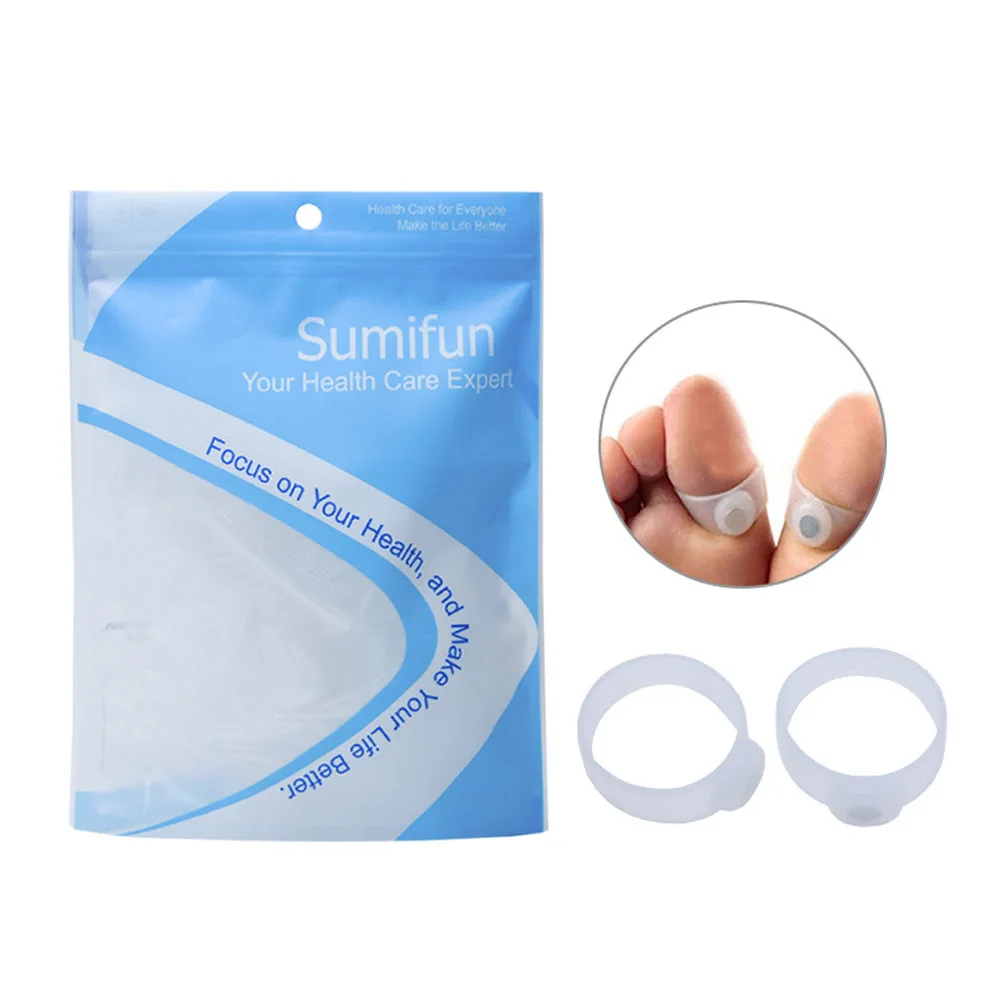 

2PCS/pair Magnetic Therapy Slimming Toe Rings Fast Lose Weight Burn Fat Reduce Fats Body Silicone Foot Massage Toe Rings