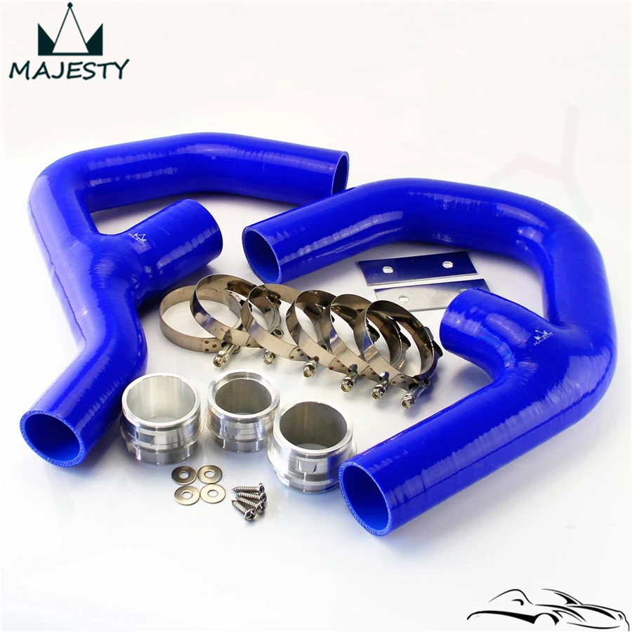 Силиконовый шланг для интеркулера синий + фитинги подходят VW GOLF MK5 MKV GTI 2 0 FSi T 06