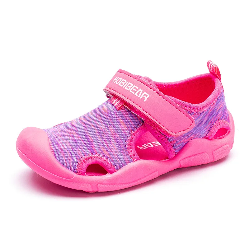 2020 детские сандалии пляжные туфли для девочек сплошной подошвой мягкие
