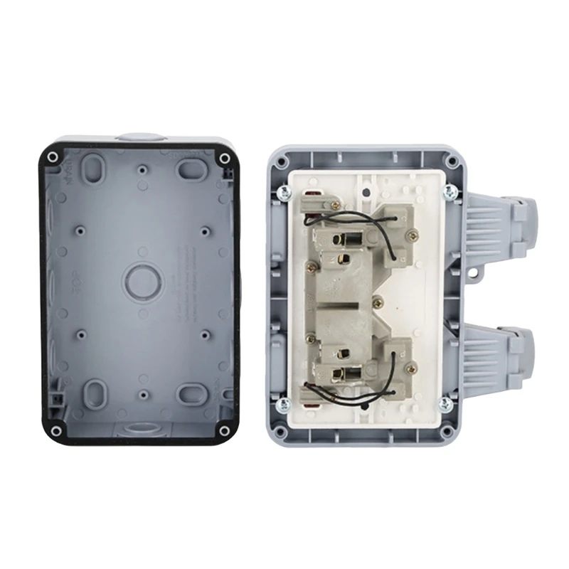 Электрическая настенная розетка с вилкой Стандарта Великобритании/ЕС уличный