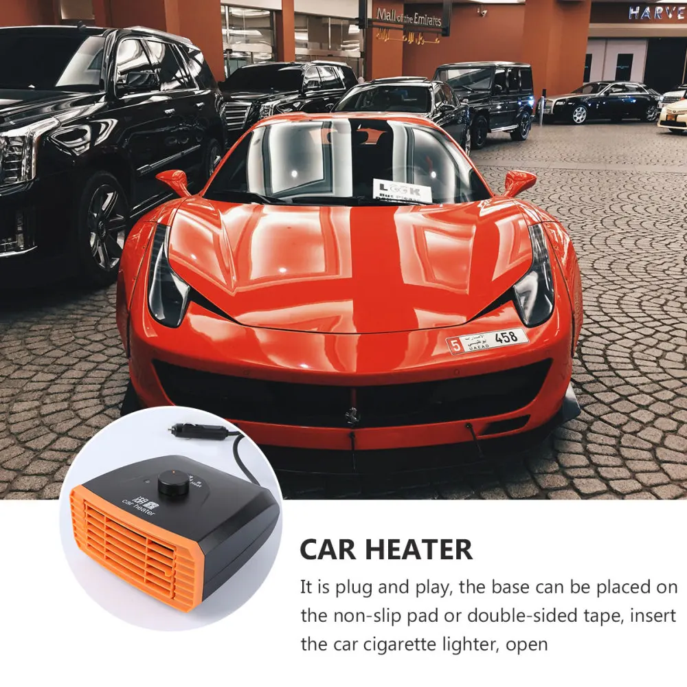 

ABS Winter Car Vehicle 12V Defroster Heater Portable Car Heater Warmer Snow Defogger Anti-fog Safe Driving Cleaner