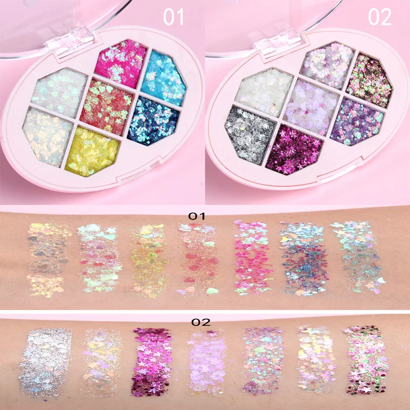 Блестящий гель для лица русалка с блестками тела глаз голографический объемный