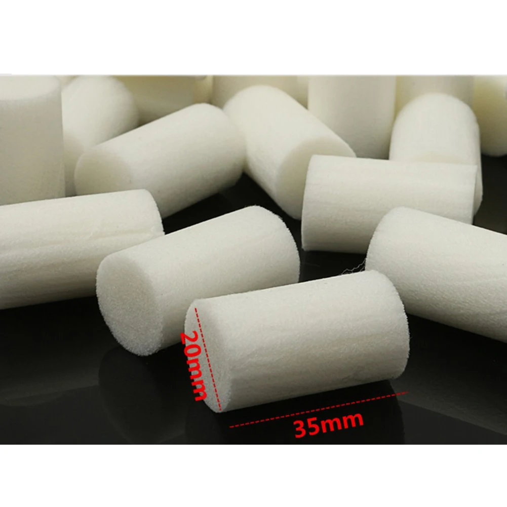 

50 Pcs Pool Filter For Air Compressor Garden White Replacement High Pressure Pump Tool Water Absorption Practical Fiber Cotton